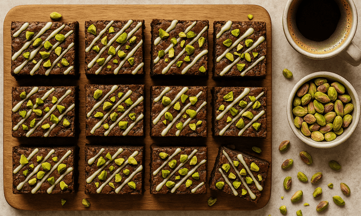 Deliciously Tasty Chocolate and Pistachio Brownie Recipe UK