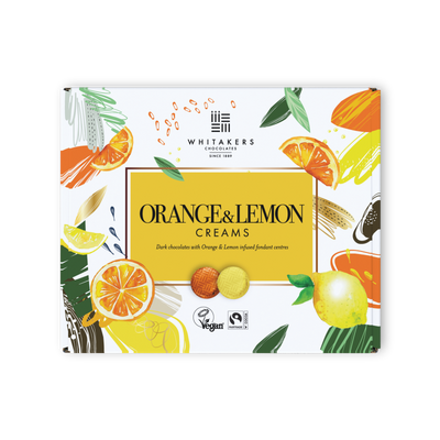 Dark Chocolate Orange & Lemon Fondant Creams (200g)