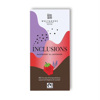 Milk Raspberry & Lavender Chocolate Bar (90g)