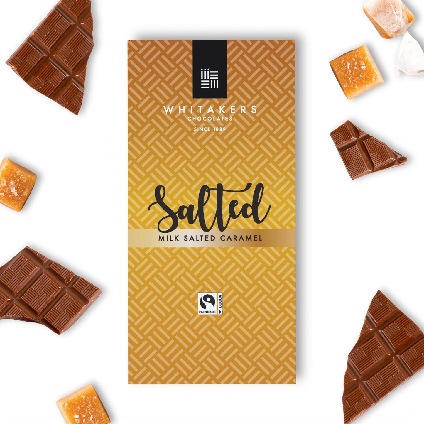 90g salted caramel milk chocolate bar