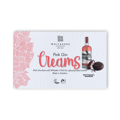 Dark Chocolate Pink Gin Fondant Creams (150g)