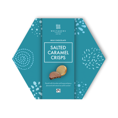 Milk Chocolate Salted Caramel Honeycomb Crisps (165g)