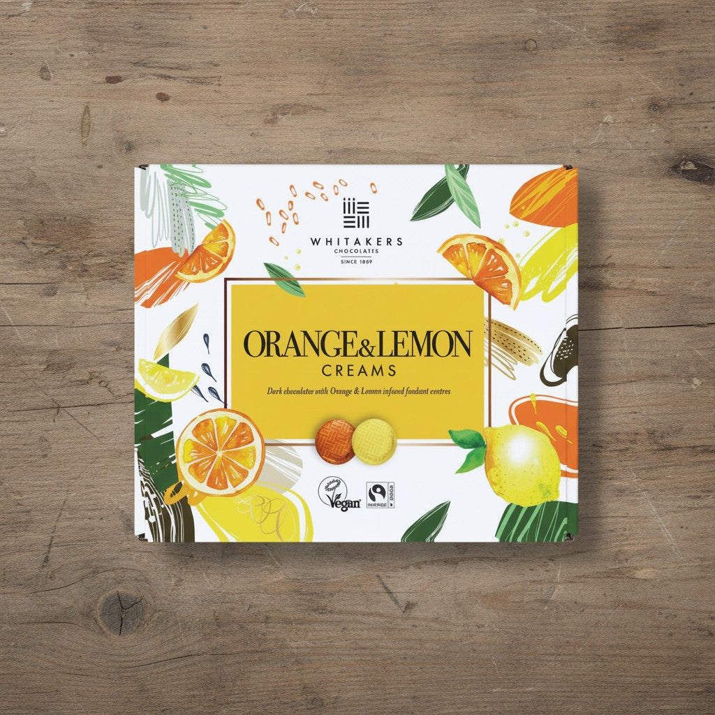 Dark Chocolate Orange & Lemon Fondant Creams (200g)