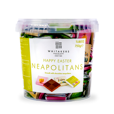 Milk chocolate 'Happy Easter' Neapolitans (750g)