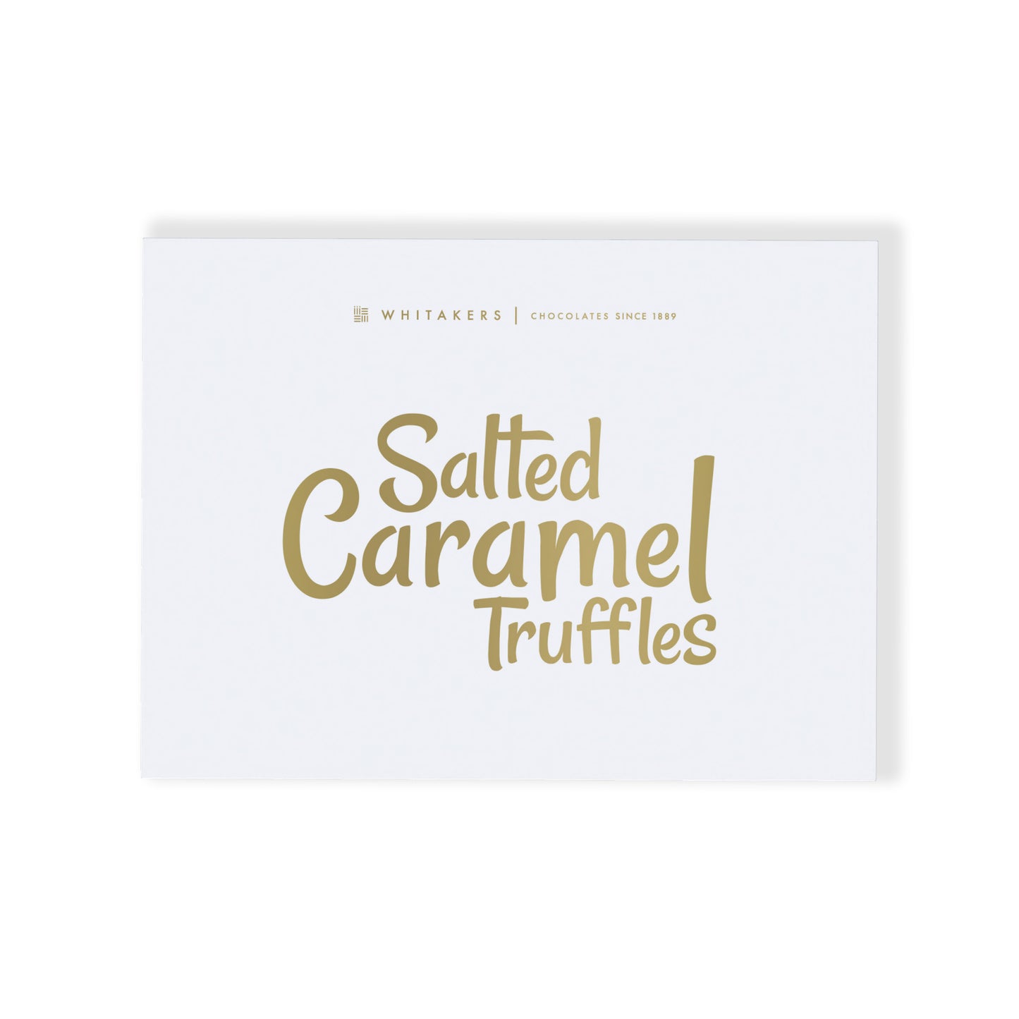 Luxury milk Salted Caramel Chocolate Truffle Gift Box, containing eight exquisitely hand-finished truffles