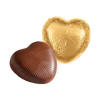 Gold Chocolate Hearts Foiled - Milk Chocolate (1kg boxes)