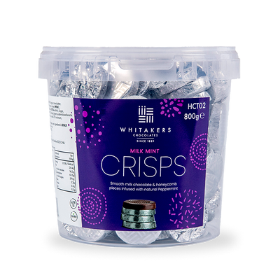 Milk Chocolate Mint Honeycomb Crisps Tub (800g)
