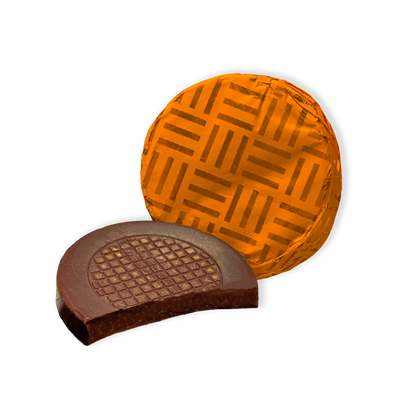 Dark Chocolate Foiled Orange Crisps (2kg)
