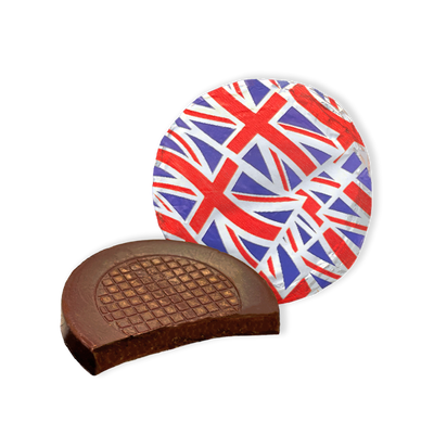 Dark Chocolate Union Jack Foiled Mint Crisps (800g)