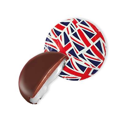 Dark Chocolate Union Jack Foiled Mint Fondant Creams (1kg)