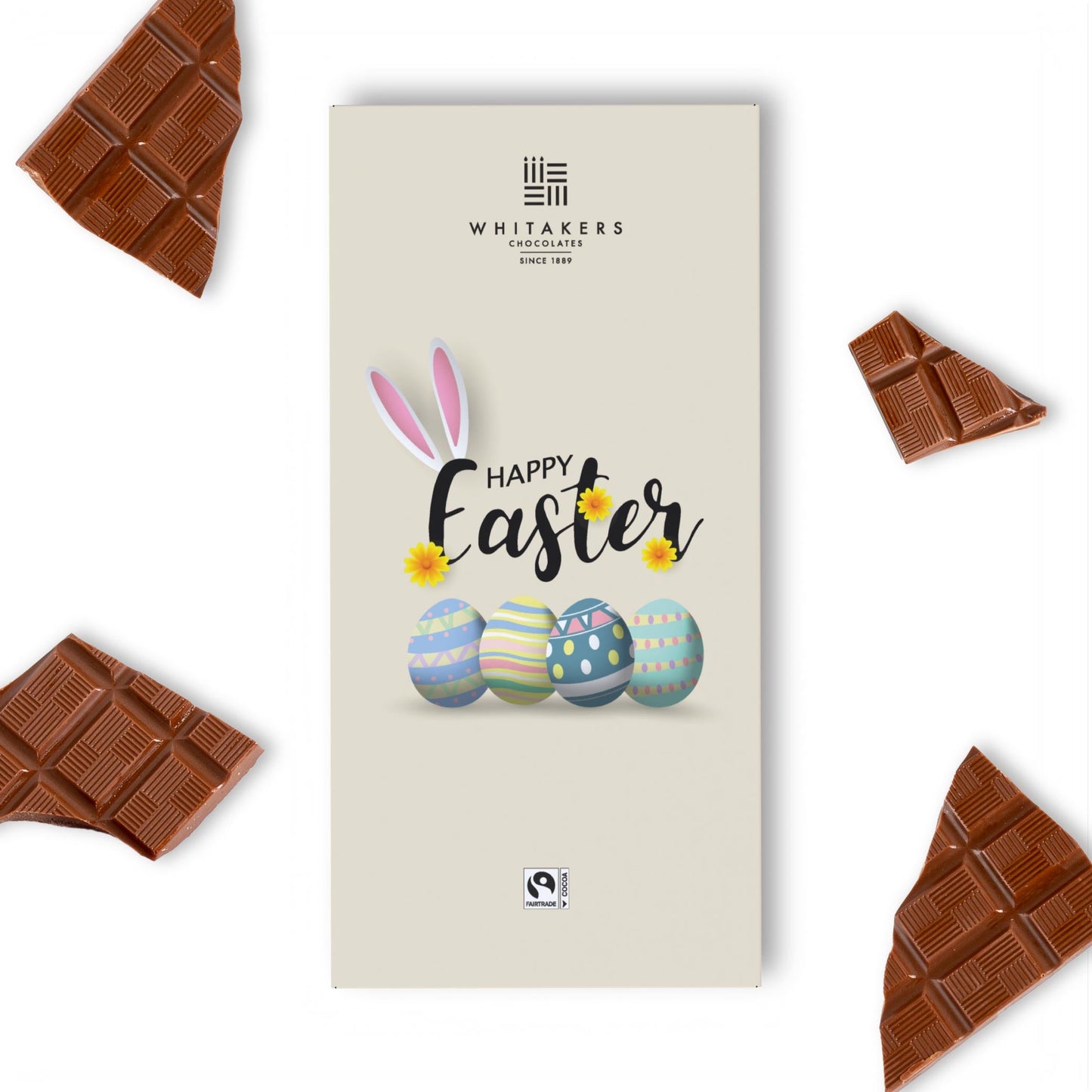 90g milk chocolate easter themed bar