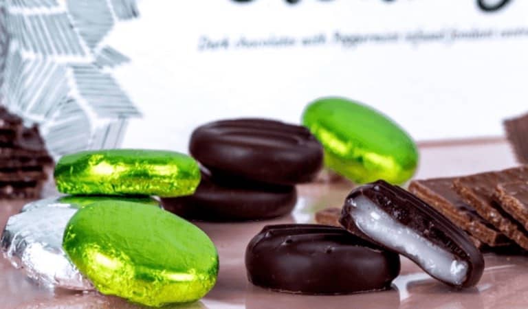 selection of gluten free chocolates in both milk and dark chocolate by Whitakers Chocolates