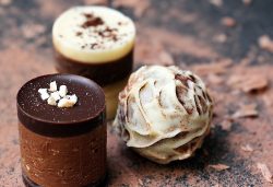 Three Small Round Chocolates