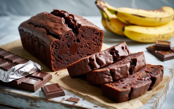 Rich & Delicious Vegan Chocolate Banana Bread Recipe UK with Whitakers Chocolate