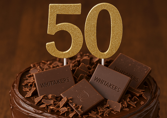 Delicious 50th Chocolate Birthday Cake Recipe with Whitakers Chocolate
