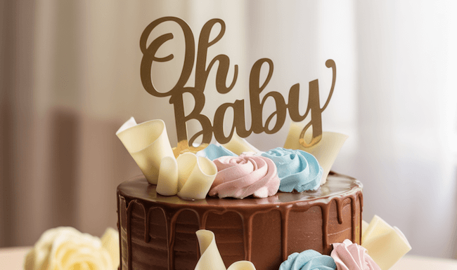Delicious Chocolate Baby Shower Cake Recipe with Whitakers Chocolate
