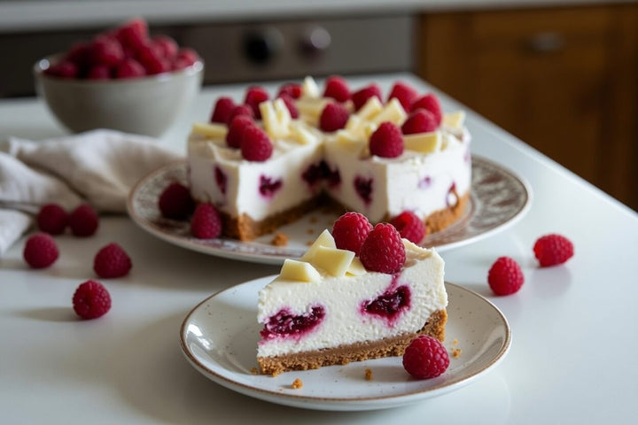 Delicious Raspberry and White Chocolate Cheesecake Recipe UK