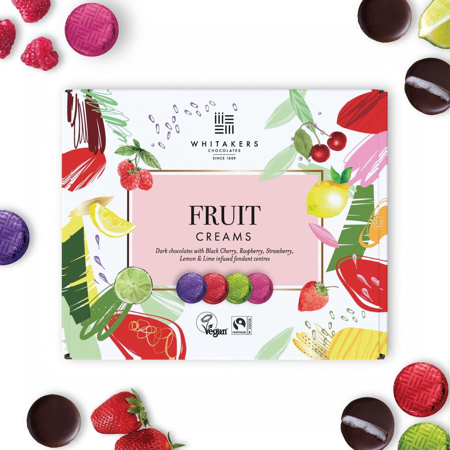 dark chocolate fruit cream collection box