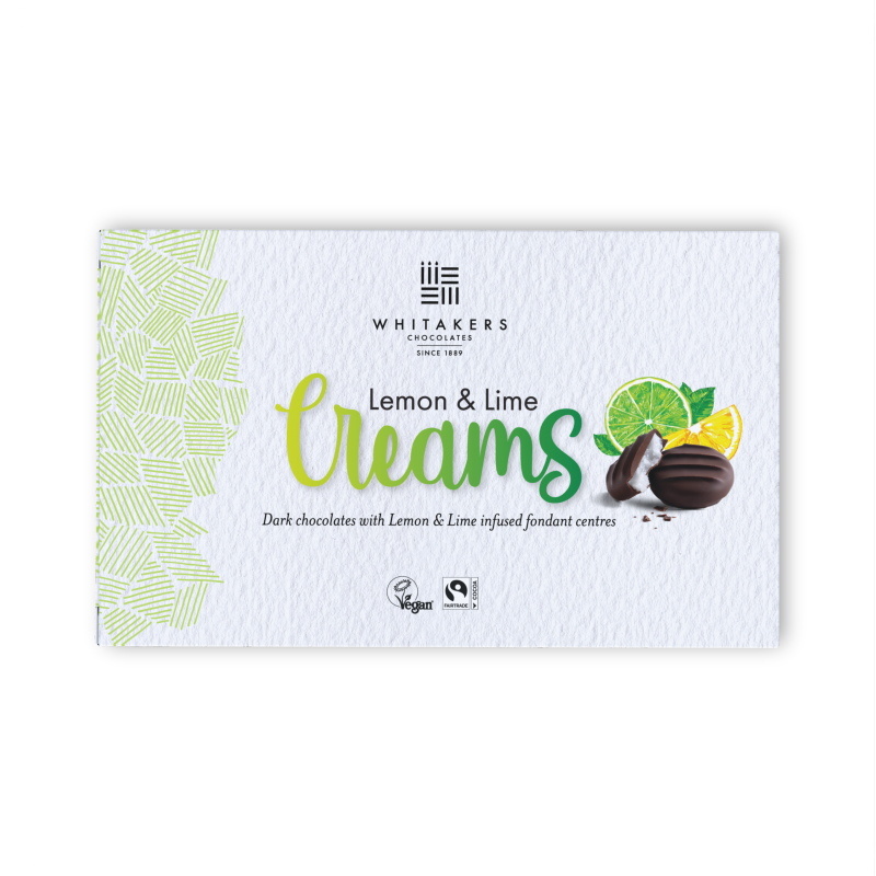 dark chocolate lemon and lime fondant cream 150g box