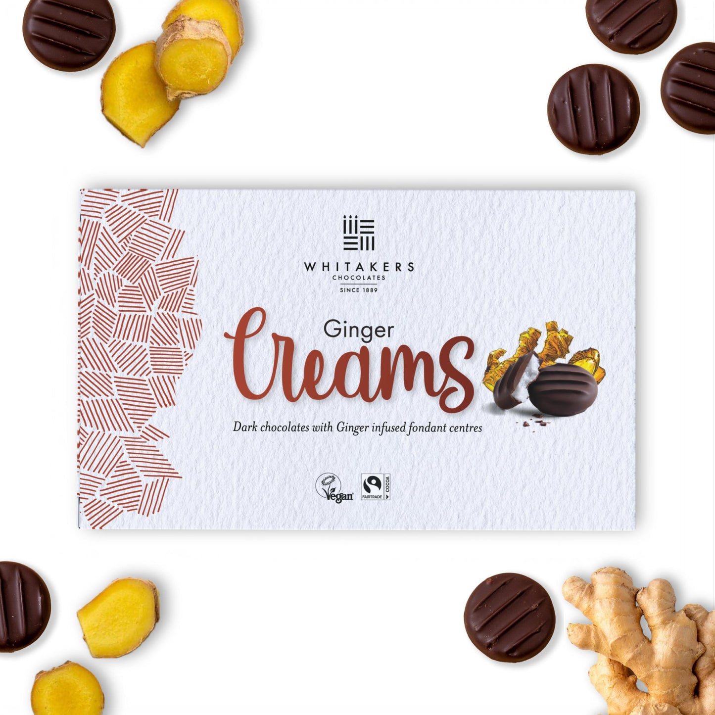 dark chocolate ginger cream 150g box