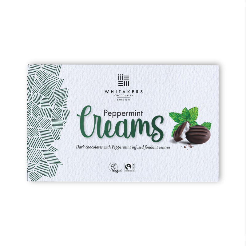 dark chocolate mint fondant cream 150g box