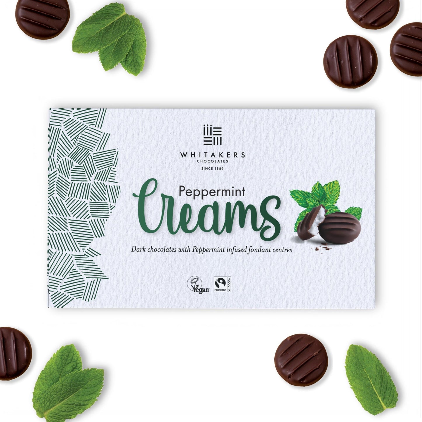 dark chocolate mint cream 150g box