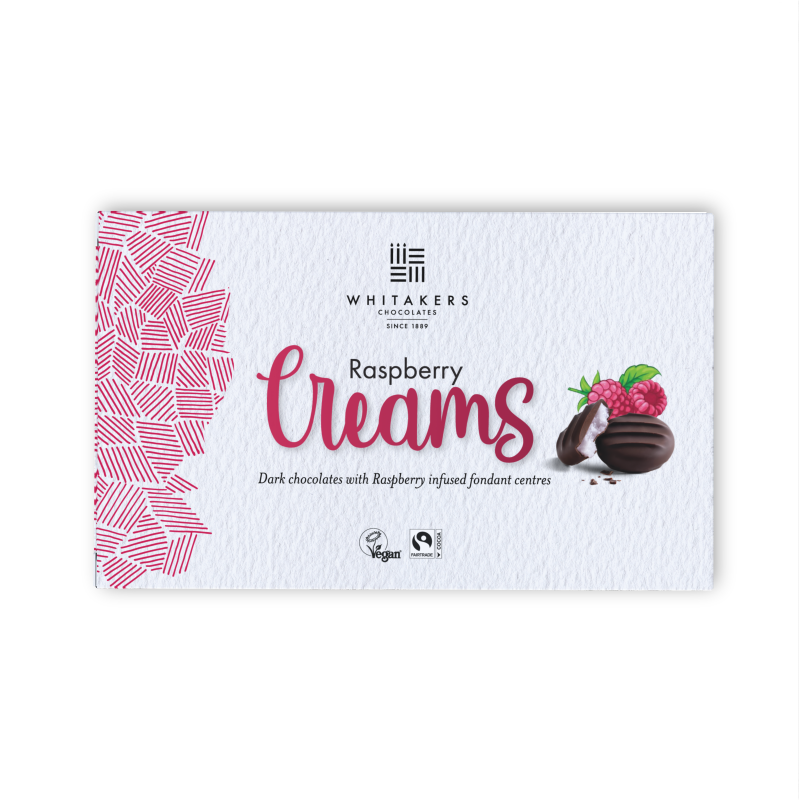 dark chocolate raspberry fondant cream 150g box