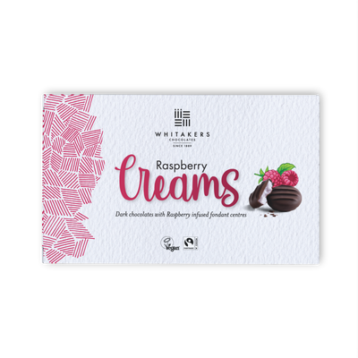 Dark Chocolate Raspberry Fondant Creams (150g)