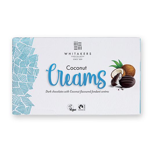 Whitakers Chocolates’ Coconut Fondant Creams, 150g gift box