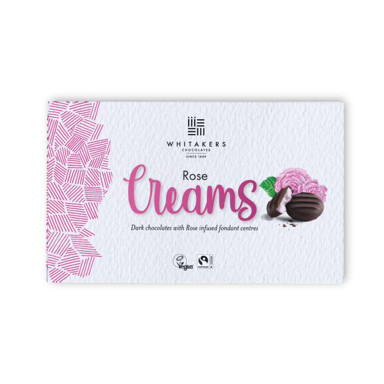 dark chocolate rose fondant cream 150g box