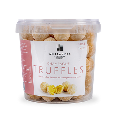 White Chocolate Champagne Truffle Tub (1kg)