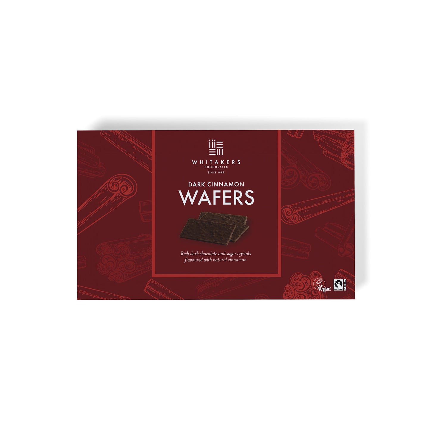 Enjoy a Warming Snap with our Cinnamon Wafers, Dark Chocolate Shards Infused with Cinnamon and Sugar Crisps for a Unique Bite (150g)