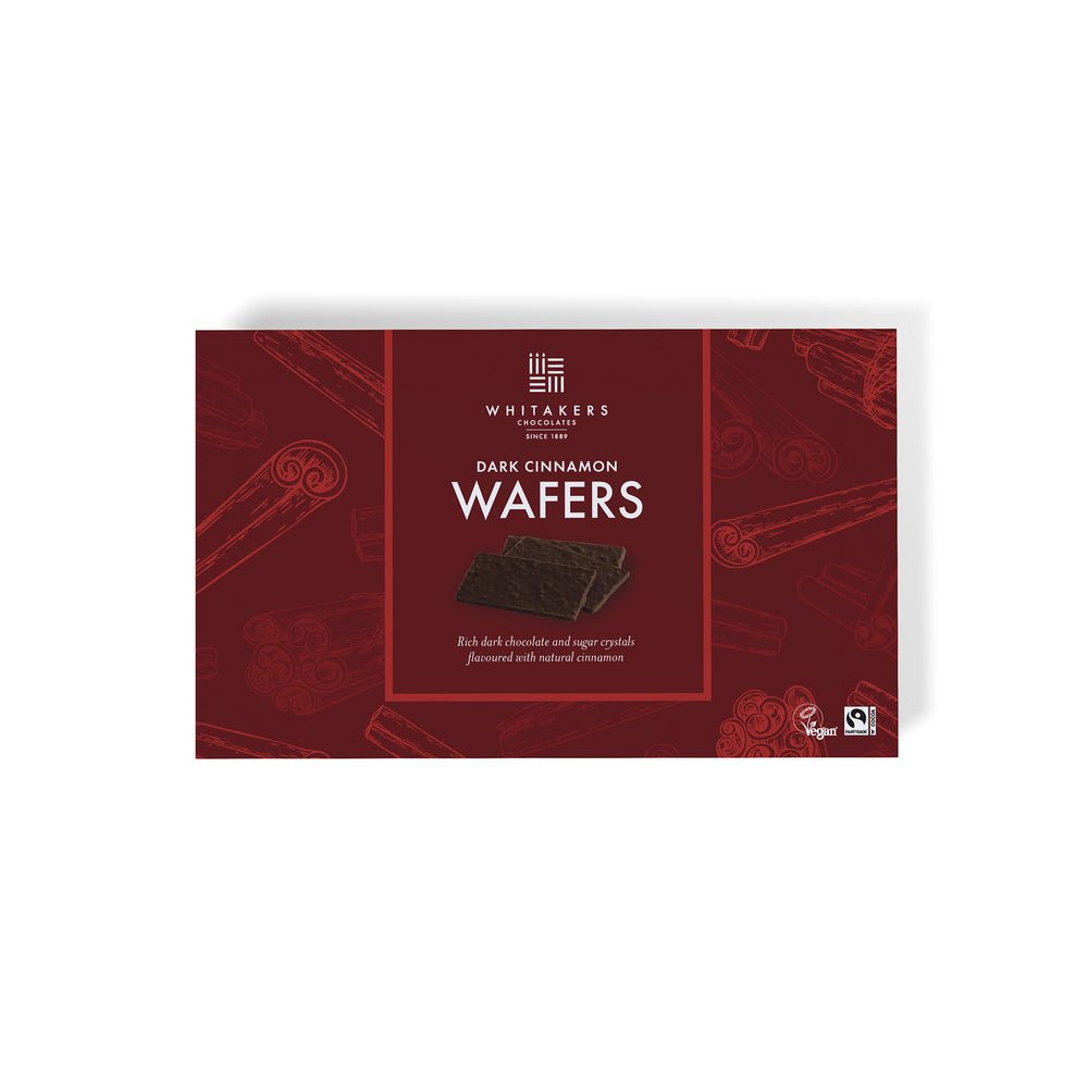 Enjoy a Warming Snap with our Cinnamon Wafers, Dark Chocolate Shards Infused with Cinnamon and Sugar Crisps for a Unique Bite (150g)