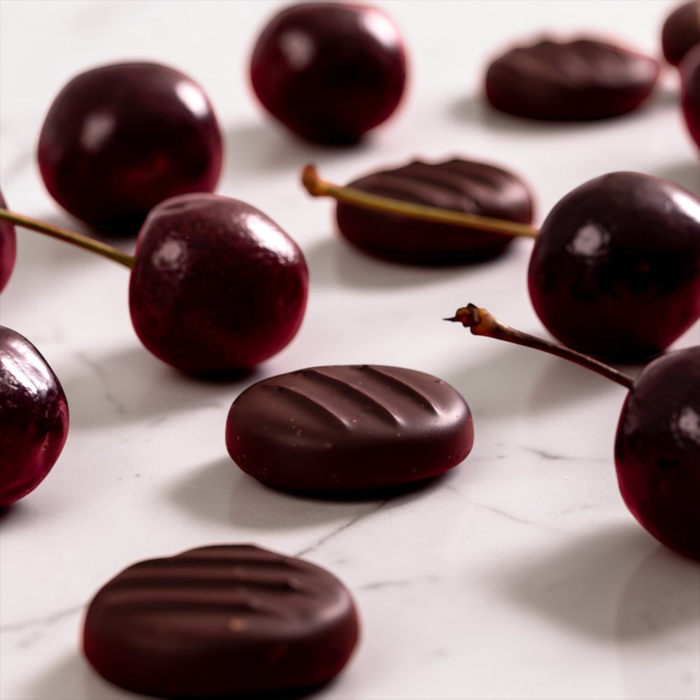 Dark Chocolate Black Cherry Fondant Creams (150g)