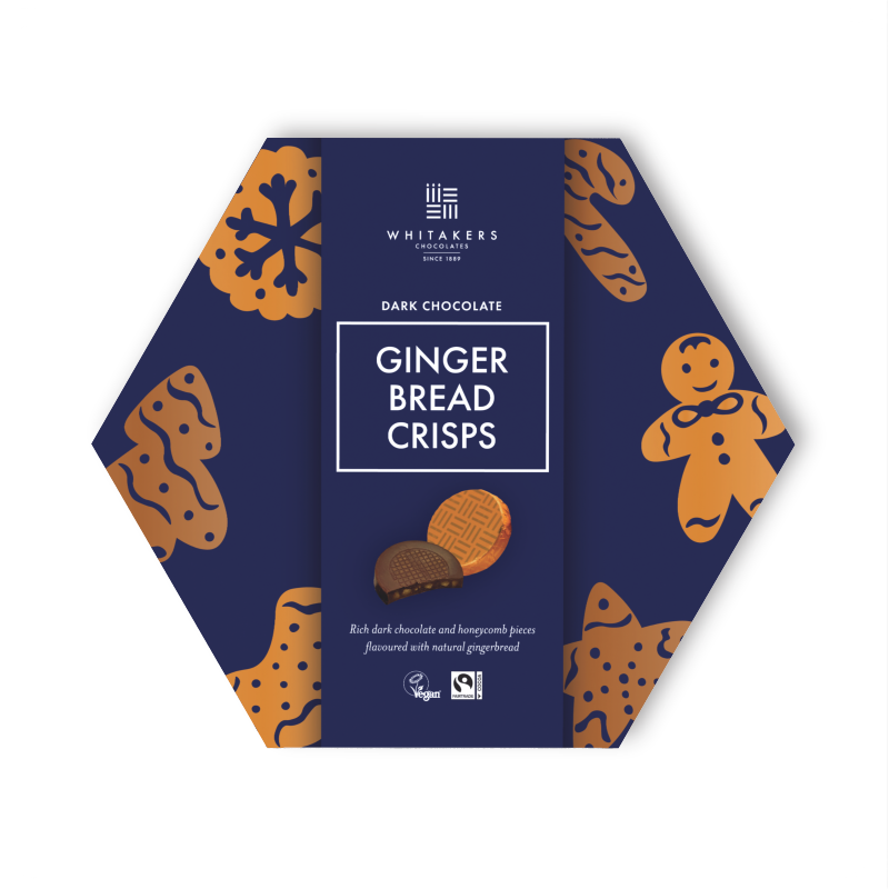 Dark Chocolate Gingerbread Honeycomb Crisps (165g)