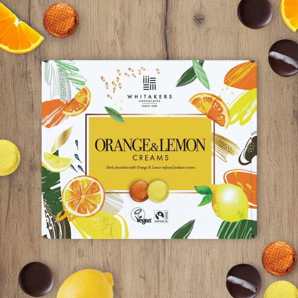 Dark Chocolate Orange & Lemon Fondant Creams (200g)