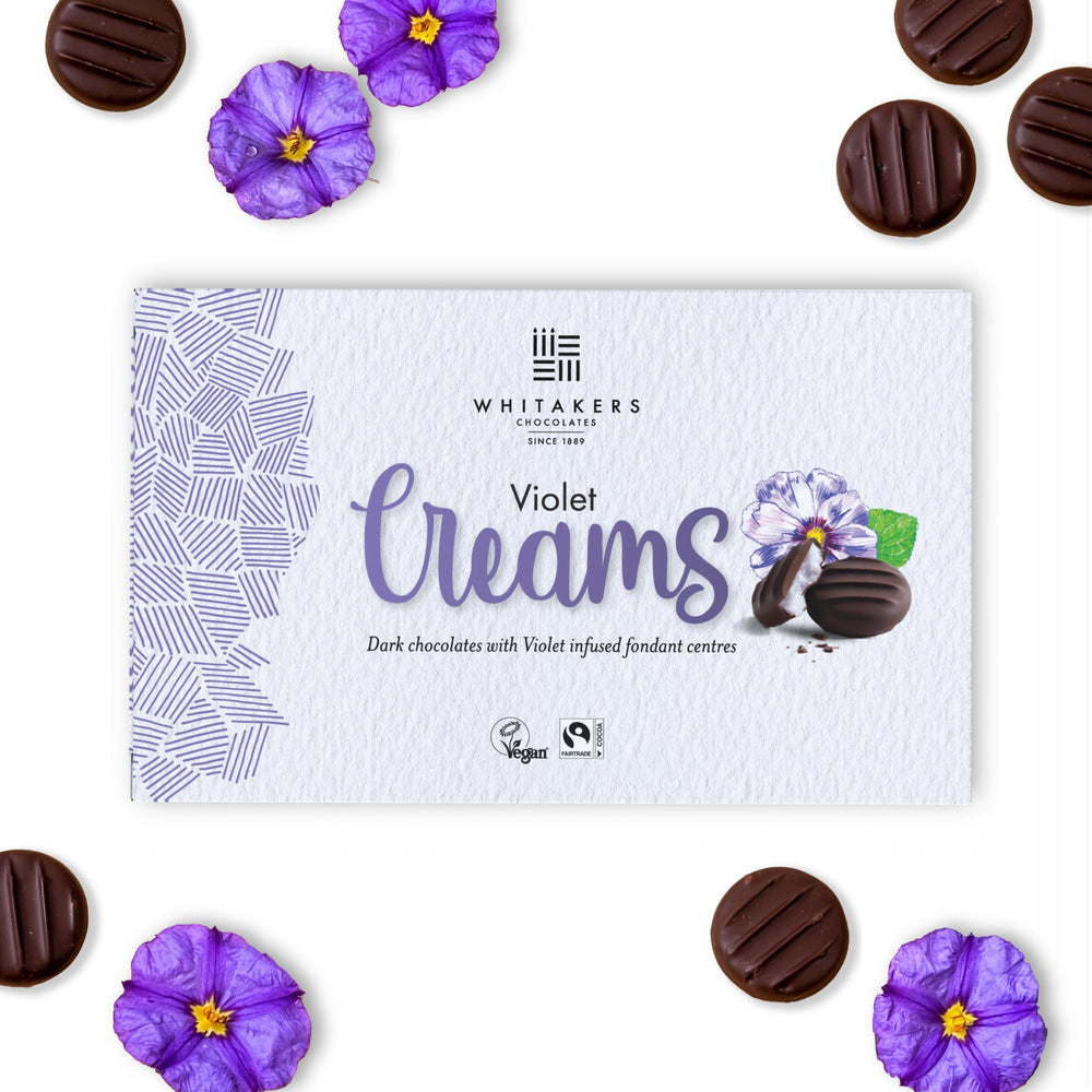 Dark Chocolate Violet Fondant Creams (150g)