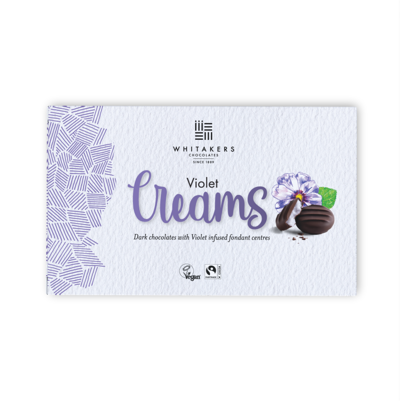 Dark Chocolate Violet Fondant Creams (150g)