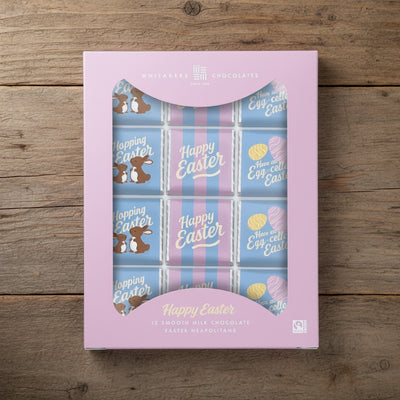 Milk chocolate 'Happy Easter' Neapolitan Gift Pack (60g)