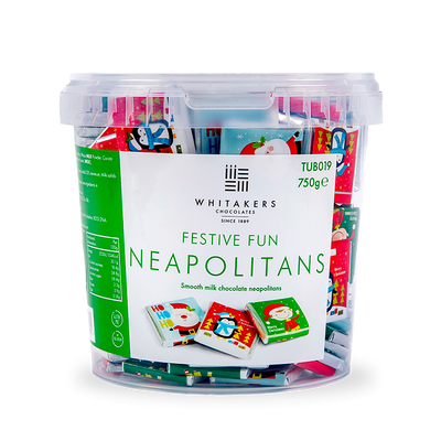 Milk chocolate 'Festive Fun' Neapolitans (750g)