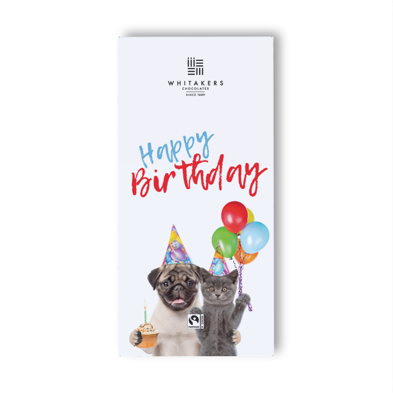 Happy Birthdays (Animals) Milk Chocolate Bar (90g)