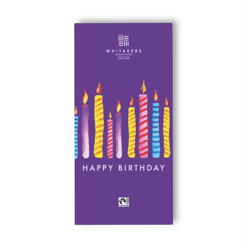 Happy Birthdays (Candles) Milk Chocolate Bar (90g)