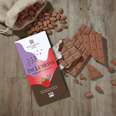 Milk Raspberry & Lavender Chocolate Bar (90g)