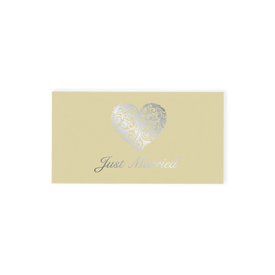 Just Married 2 Chocolate Truffle (silver) Gift Box (25g)