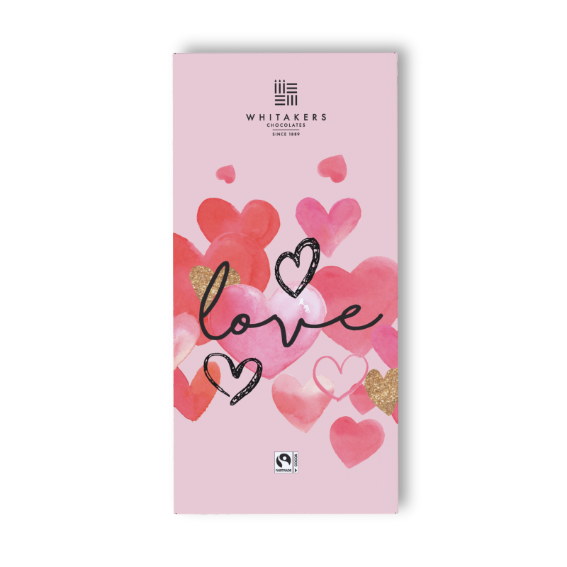 Love Heart Milk Chocolate Bar (90g)