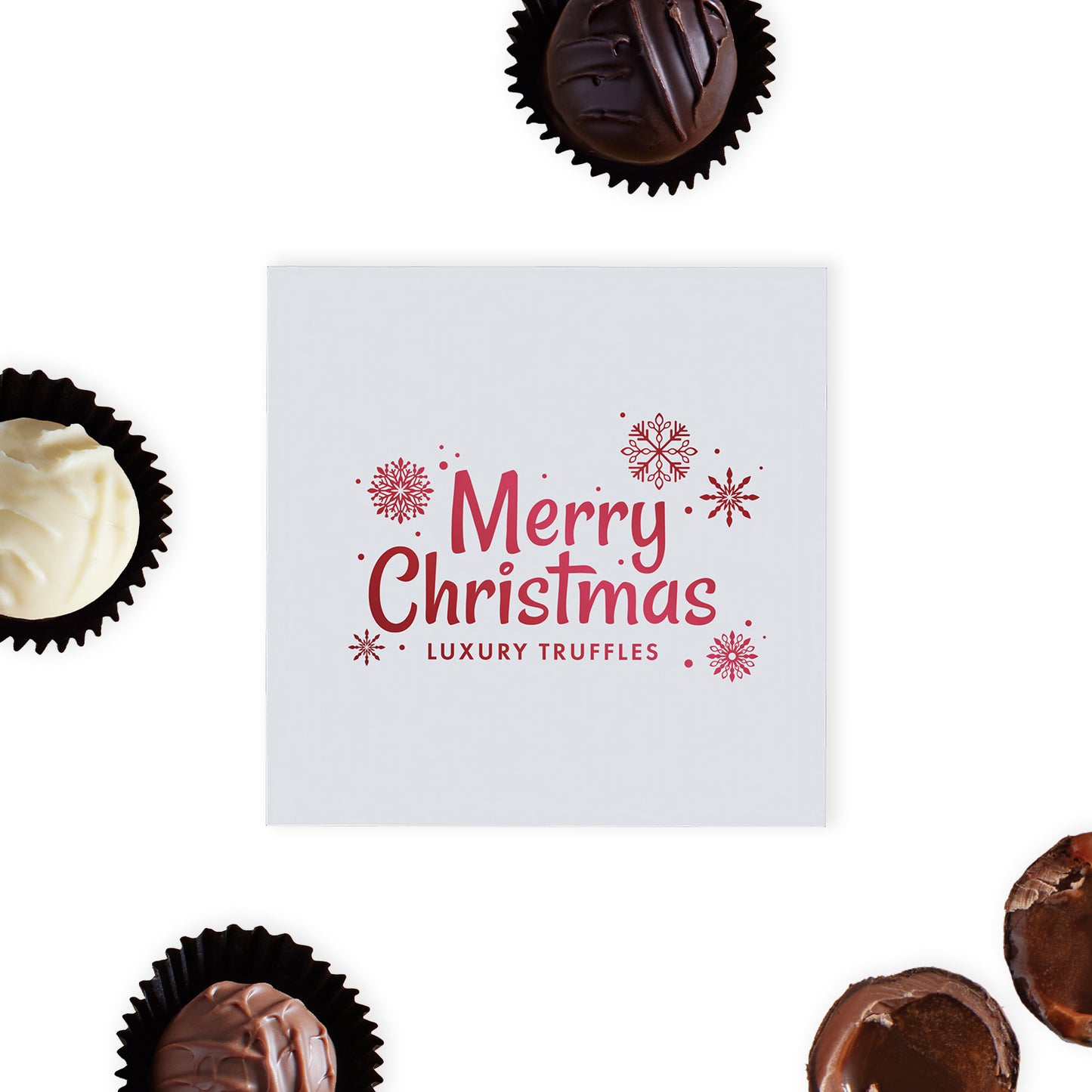 Merry Christmas 4 Chocolate Truffle Gift Box (46g)