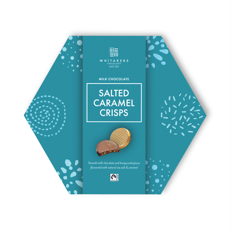 Milk Chocolate Salted Caramel Honeycomb Crisps (165g)