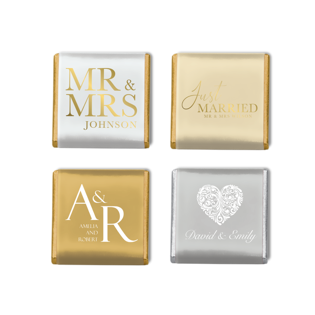 Personalised Wedding Chocolate Neapolitans, expertly crafted to add a unique touch to your celebration