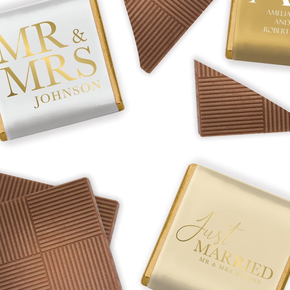 Personalised Wedding Chocolate Neapolitans, expertly crafted to add a unique touch to your celebration