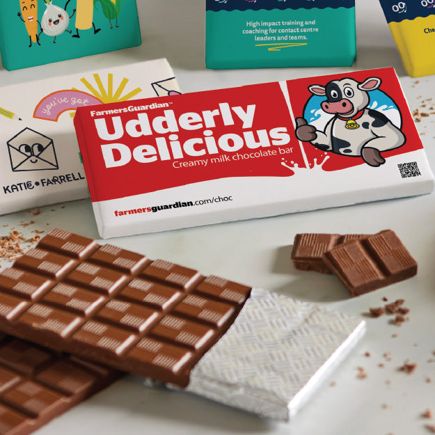 Custom Branded Chocolate Bars (90g)